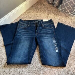 American Eagle Outfitters Dark Blue Boot Cut Jeans